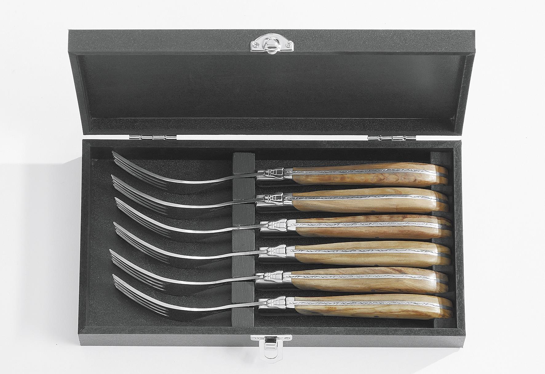 HAWS Laguiole Steakgabel 6er Set in Geschenkbox