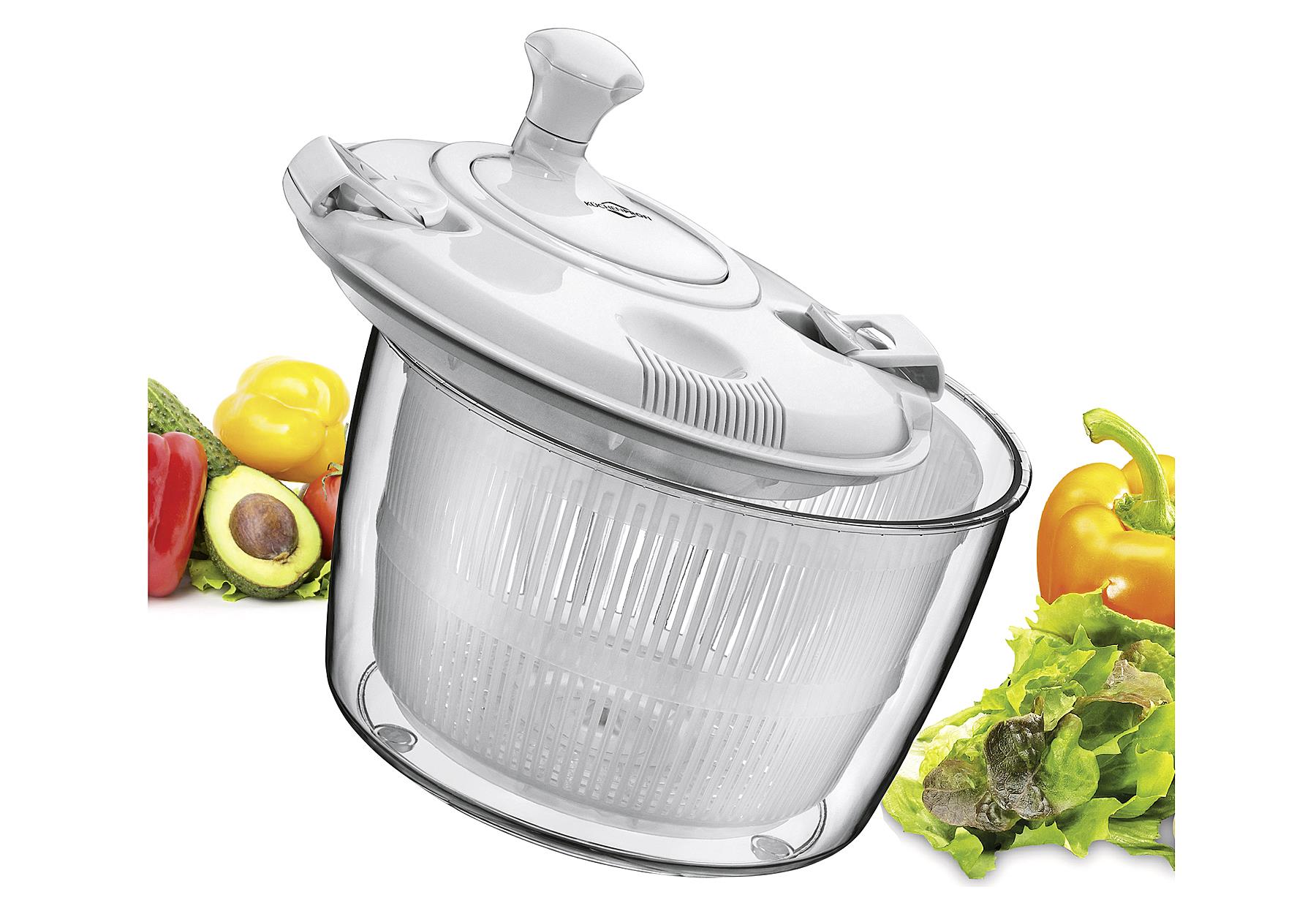 KÜCHENPROFI Salatschleuder 'Grande' Schüssel /  Korb /  Deckel