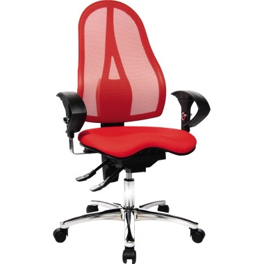 TOPSTAR Bürodrehstuhl Sitness 15 ST19U G21 inkl. Armlehnen rot