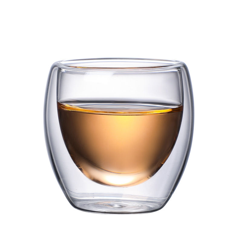 Bdt Doppelwandiges Thermoglas, Glas, Borosilikatglas, 80 ml, spülmaschinengeeignet