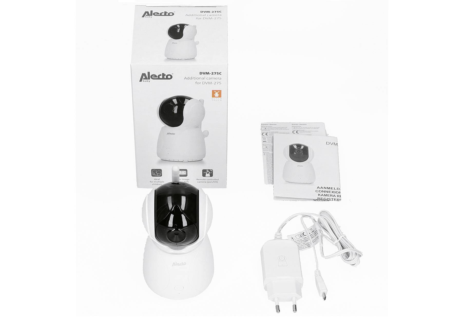 ALECTO Babyphone Zusatzkamera zu Artikel 629187 Babyeinheit – Kamera, Adapter, Bedienungsanleitung
