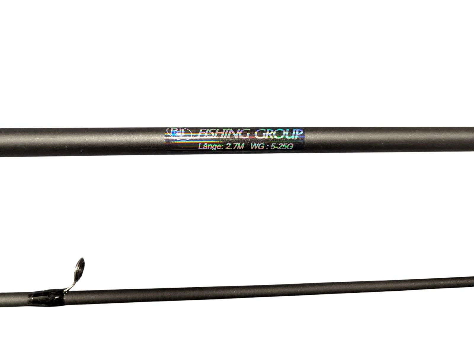 Bdt- FISHING GROUP 177g leichte Spinnrute WG:5-25g, Länge 2,70m, türkis / schwarz