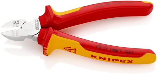 Abisolierseitenschneider L.160mm VDE Mehrkomp.-Hüllen VDE KNIPEX
