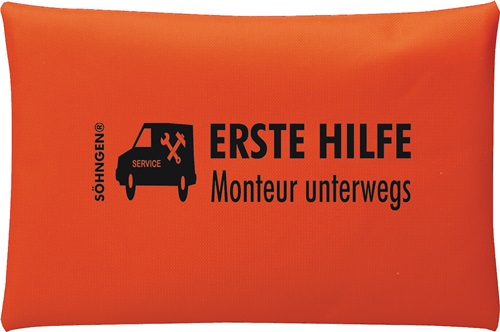 Erste Hilfe Tasche Monteur unterwegs B240xH170ca.mm orange SÖHNGEN