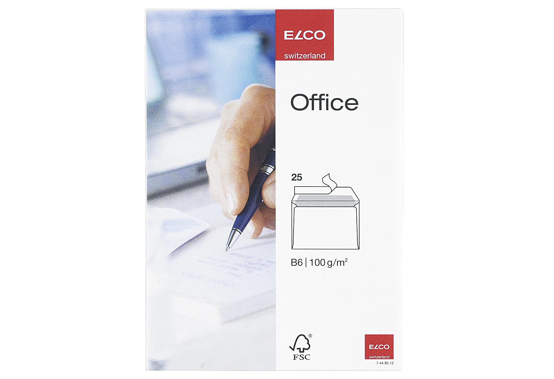 ELCO Umschläge B6 Office ws.25 St 25er Pack - VPE: 20