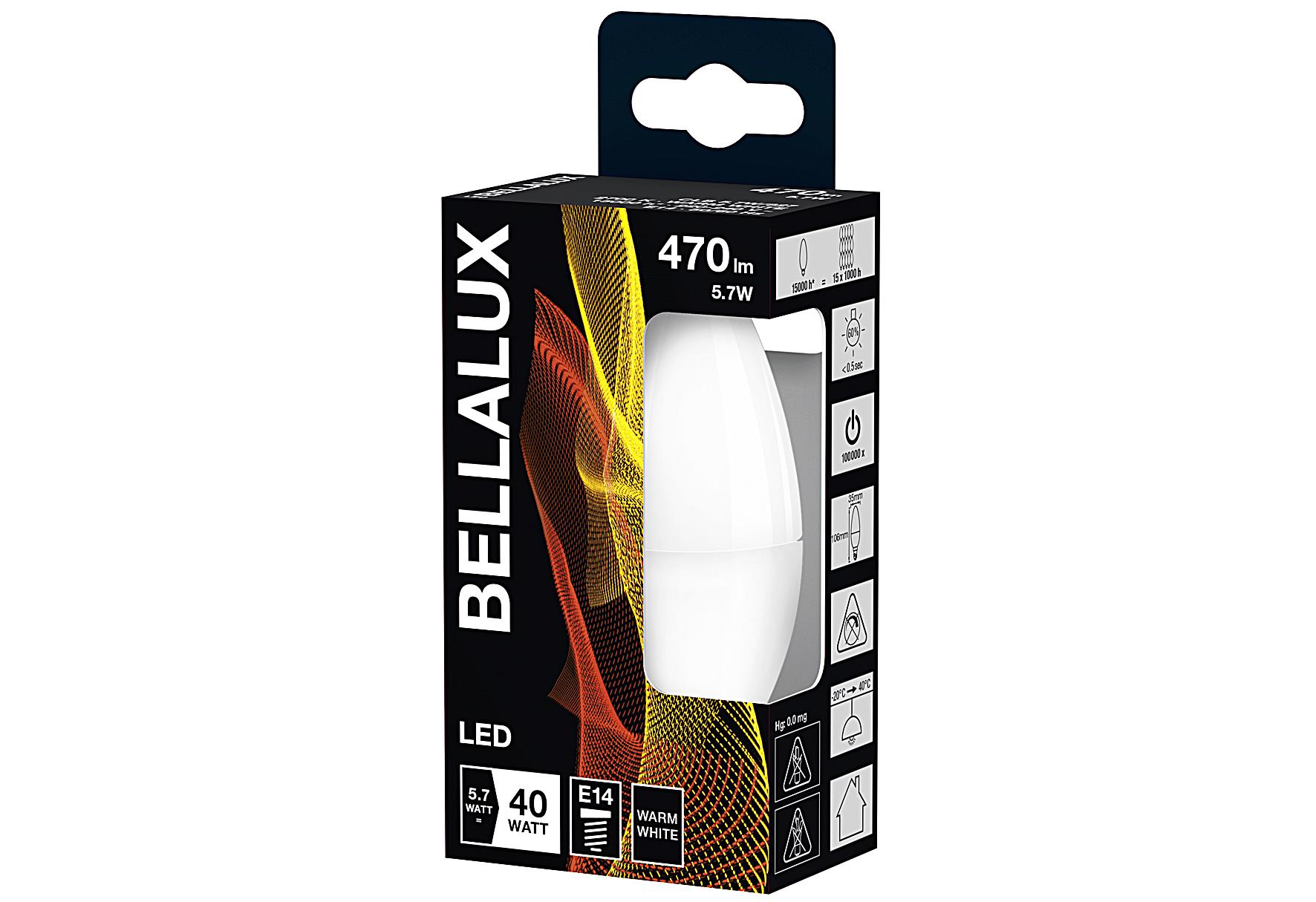 BELLALUX LED Lampe 5,7 W A E14 470LM