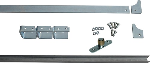 Laufschienen-Set 80787 Schienengröße 50x10mm Stahl verzinkt 105 oder 120 mm Rollen HBS-BETZ