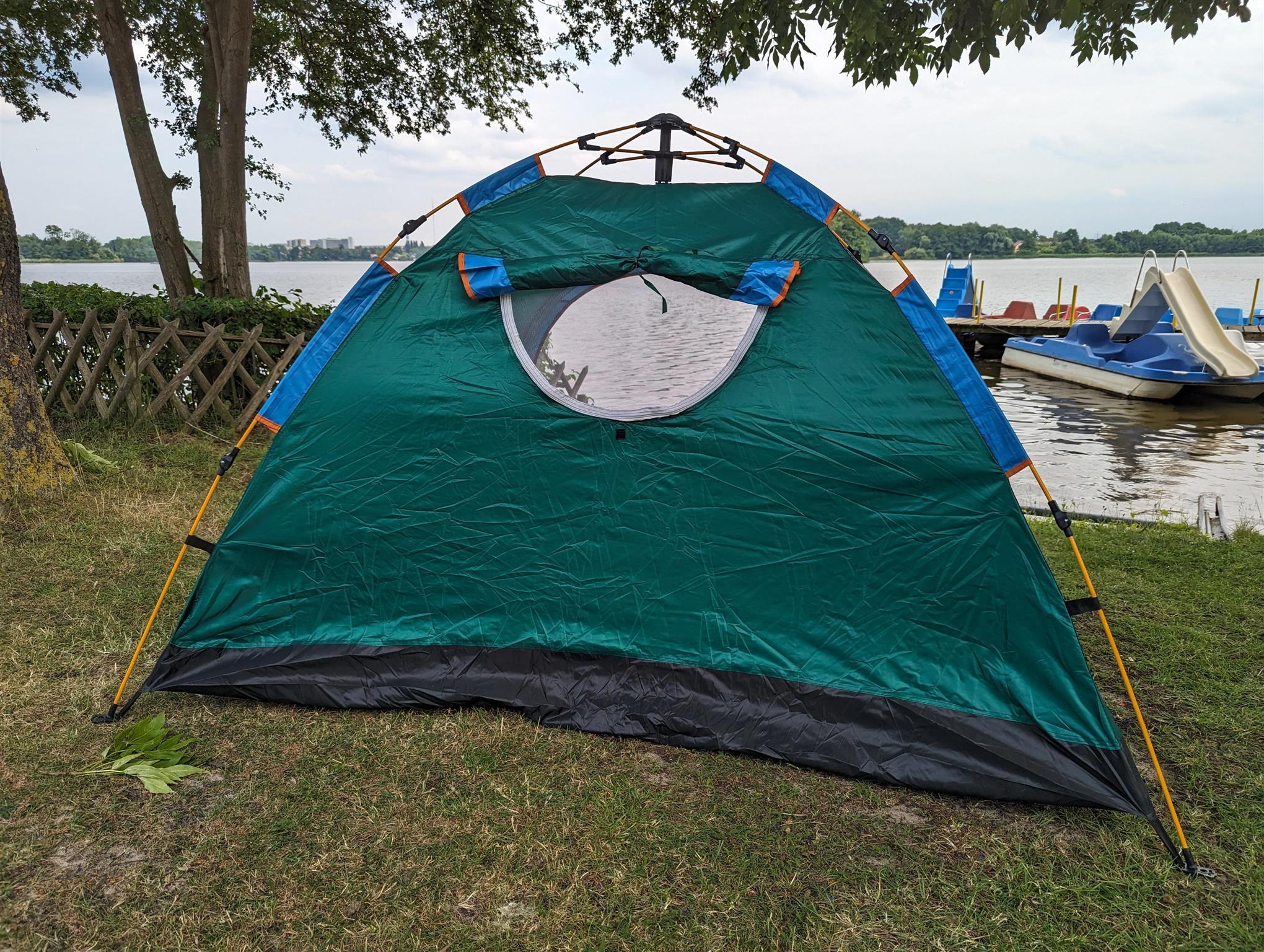Bdt Pop Up Automatik Zelt, 1-2 Personen Waldgrün