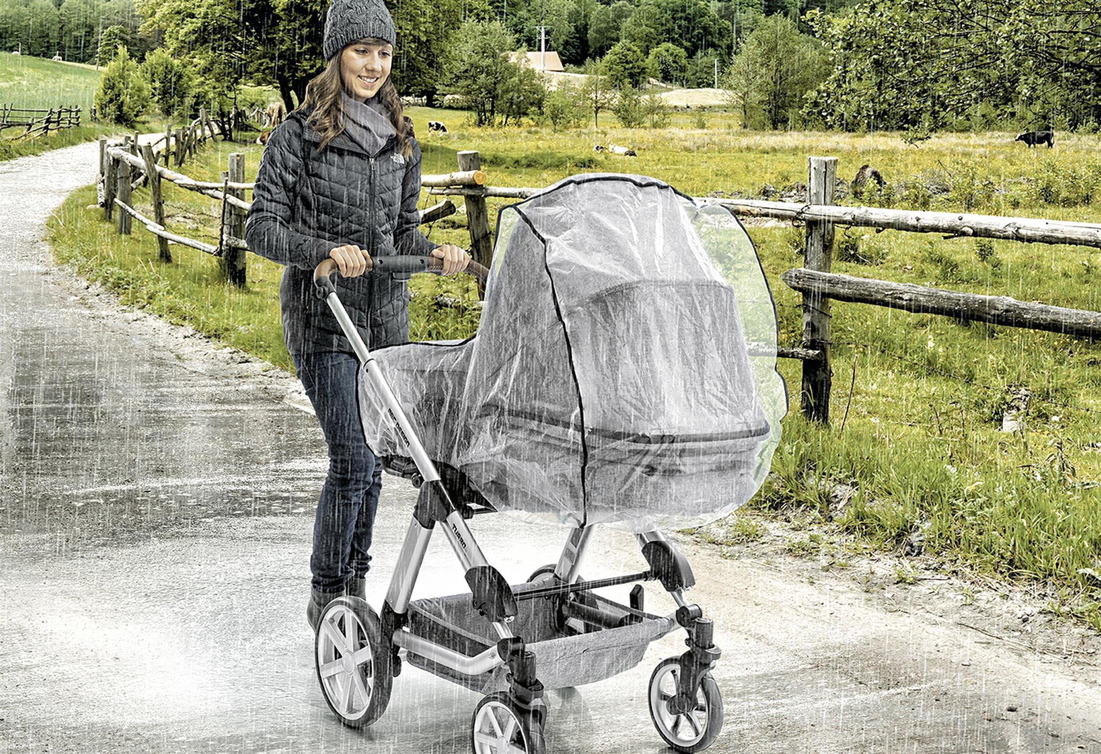 reer RainCover Classic Regenschutz für Kombi-Kinderwagen