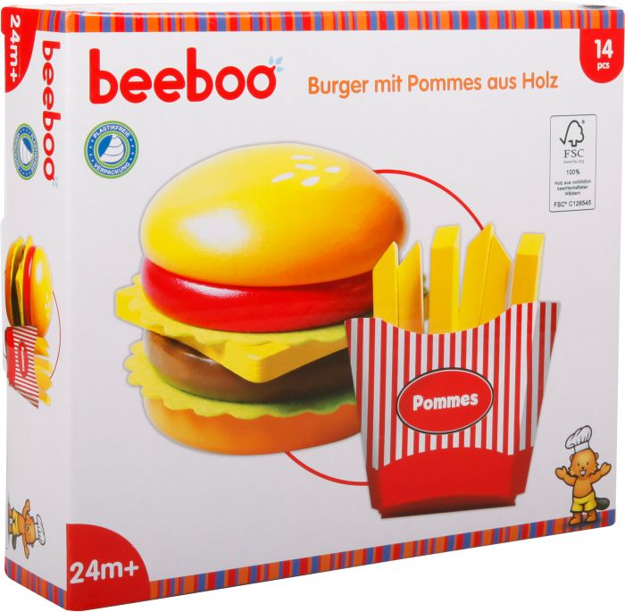BEK Burger mit Pommes, 14 Teile